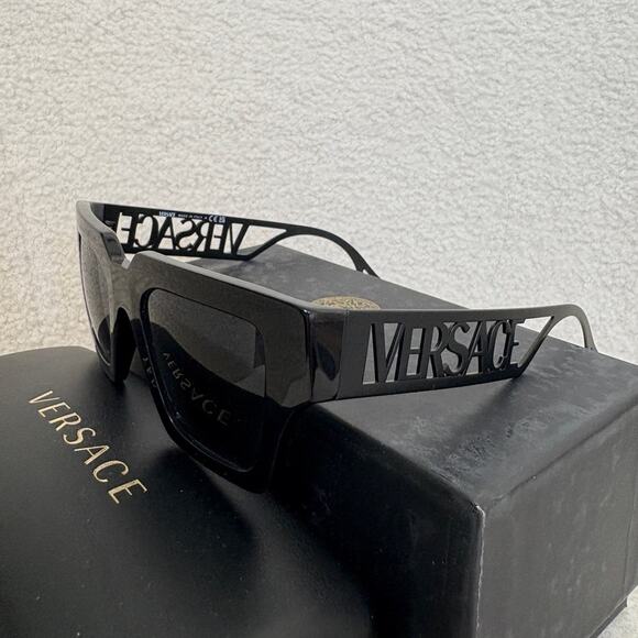 Versace logo 4431 sunglasses black - Picture 3 of 6